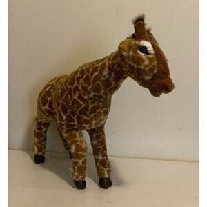 Discovery Channel Giraffe Plush Stuffed Animal 19" Head to Tail Bendable Legs